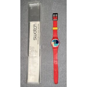 Swatch Ladies Women's Watch 1985 Needs Battery Lr105 Mcswatch Vintage